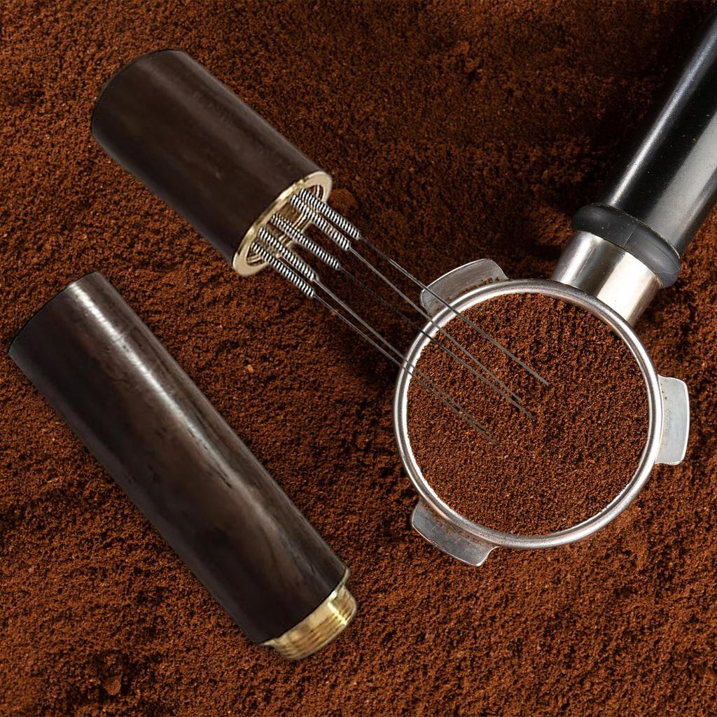 Tamper Distributor Coffee Accessories Wood Espresso Tools for Milk Tea Shop Hotel