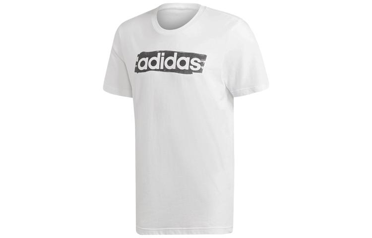 

Adidas T Shirts Men s White Crew Neck Moderate Straight Fit DV3050 XL