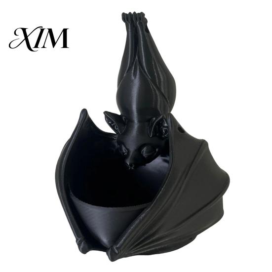 Novelty Plant Gift Hanging Bat Pot, 3D Printed Owl Planter, Halloween Sturdy Flower Pot Gothic Holder for Trailing Vines, Home Porch