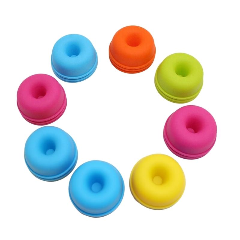 Set of 24 Reusable Silicone Cupcake Liners Nonstick Flexible Cake Molds Multipled Color Bakewares for Dessert