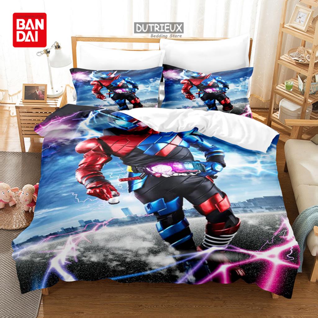 

Bandai Cartoon Kids Kamen Rider Bedding Set Quilt Duvet Cover Sets Home Decor Twin Single Queen King Anime Gift 135x200cm