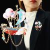Fashionable Oil Drop Dot Sailing Balloon High-end Accessory Brooch