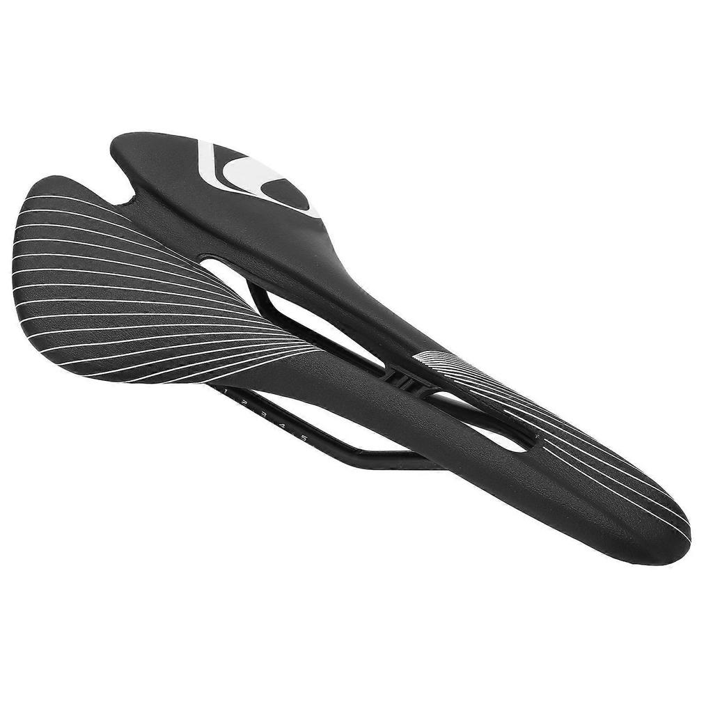 ZTTO Bicycle Saddle Waterproof Road Bike Cushion Breathable Hollow Cycling Racing Saddle(Black White )