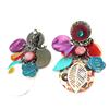 Les Trésors De Lily [Q1285] - Designer Clips 'Lilipoupettes' Multi-colored Silver - 70x35 Mm