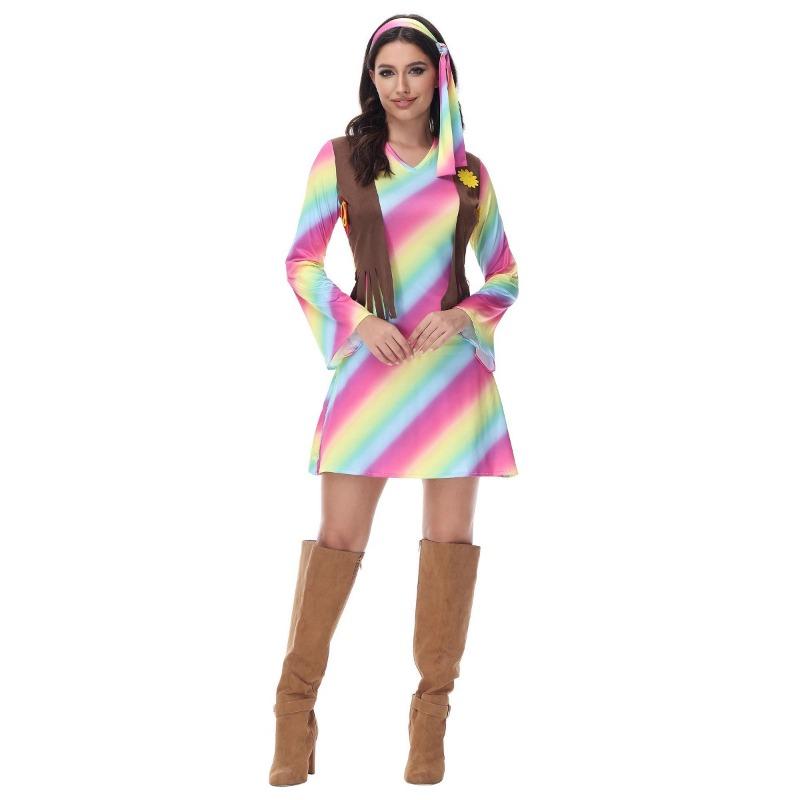 New Vintage Disco Hippie Adult Hip Hop Party Stage Suit
