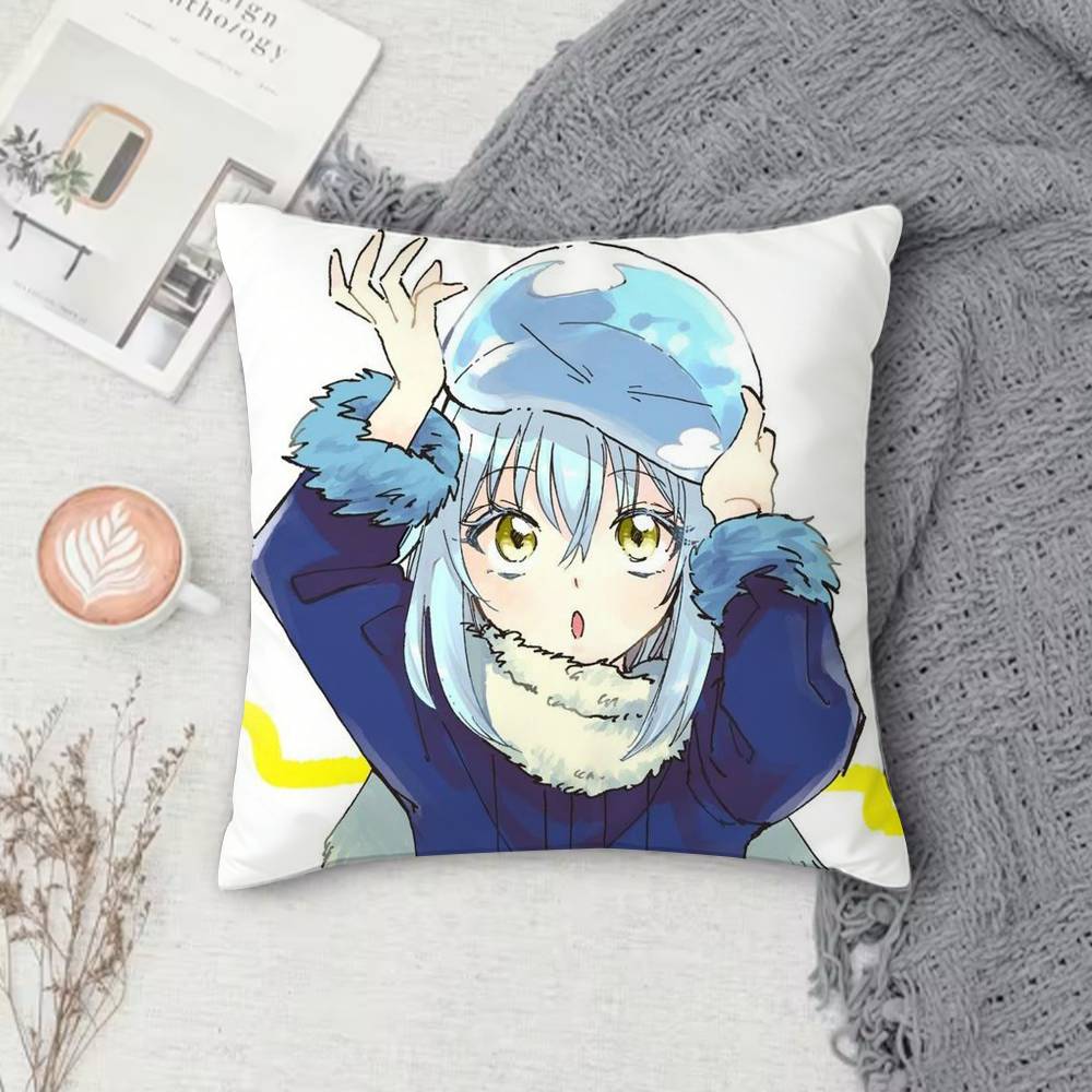 T-Tensura Double-Sided Printed Square Pillow Cover Decorative Cushion Cover For Sofa Bedroom Bedside