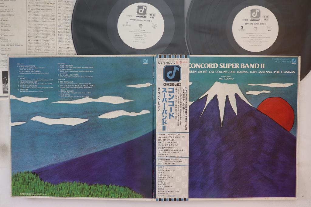 LP Record CONCORD SUPER BAND  Concord Super Band II ICJ6702021PROMO CONCORD JAZZ 1980 Japan Obi Jazz Used
