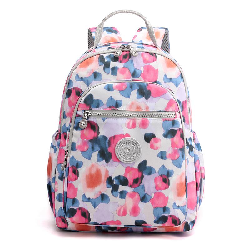 Large Capacity Waterproof Nylon Women's Bag, Fashionable and Casual Hand-held Small Backpack, Trendy Women's Travel Outdoor Backpack