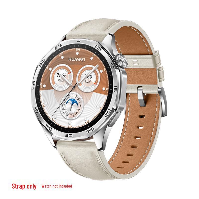 Premium Genuine Leather Watch Strap for Huawei GT7/GT5, 46MM Dial