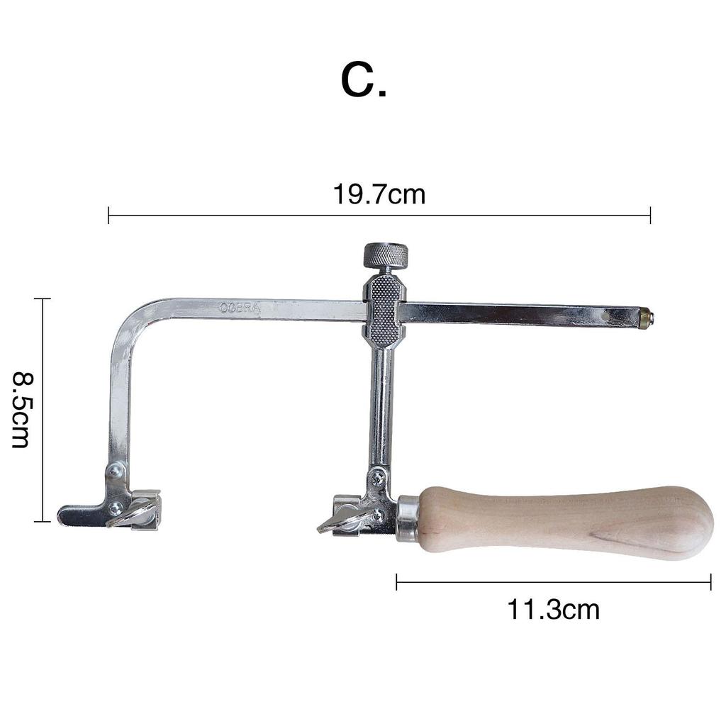Piła do obróbki drewna, wielofunkcyjne regulowane piły ręczne, DIY U Shaped Bow Hacksaw Hand Garden Tool Metal Loaf String Cutter Saw z 2 ostrzami