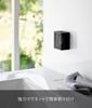 Yamazaki Magnetic Deodorizer X X Tower Floating Bathroom 3662 Anti-Mold & Case, Small, Black, Approx. W8.5 D5.6 H9.7cm, Anti-Mold Case, Storage,