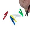 New 1/5Pcs 10A 2mm Insulated Alligator Clip Battery Test Clip Banana Female Adapter Multimeter Pen Cable Probes Crocodile Clip