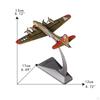 1/200 B-17G Bomber Airplane Aviation Commemorate Tabletop Decor Plane Collection Fighter for Office