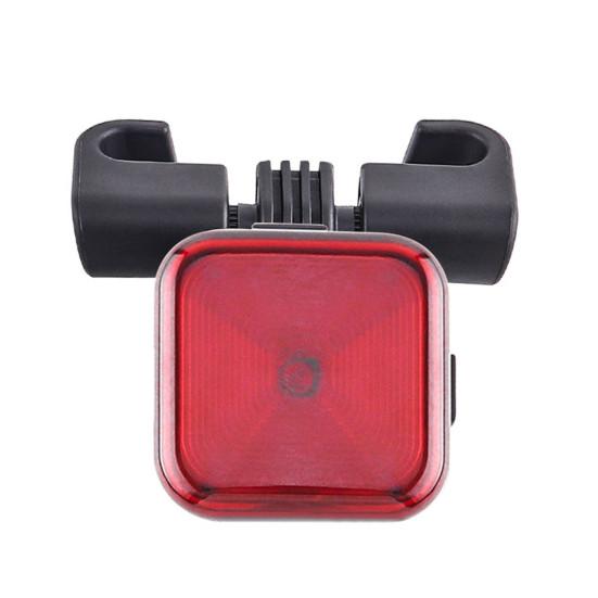 Bicycle Tail Light with Brake Sensor Waterproof USB Rechargeable MTB Road Mountain Bike Seatpost Saddle Mount Night Riding Warning Rear Lamp