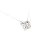 Les Trésors De Lily [J4080] - White 'Butterfly' Silver Necklace