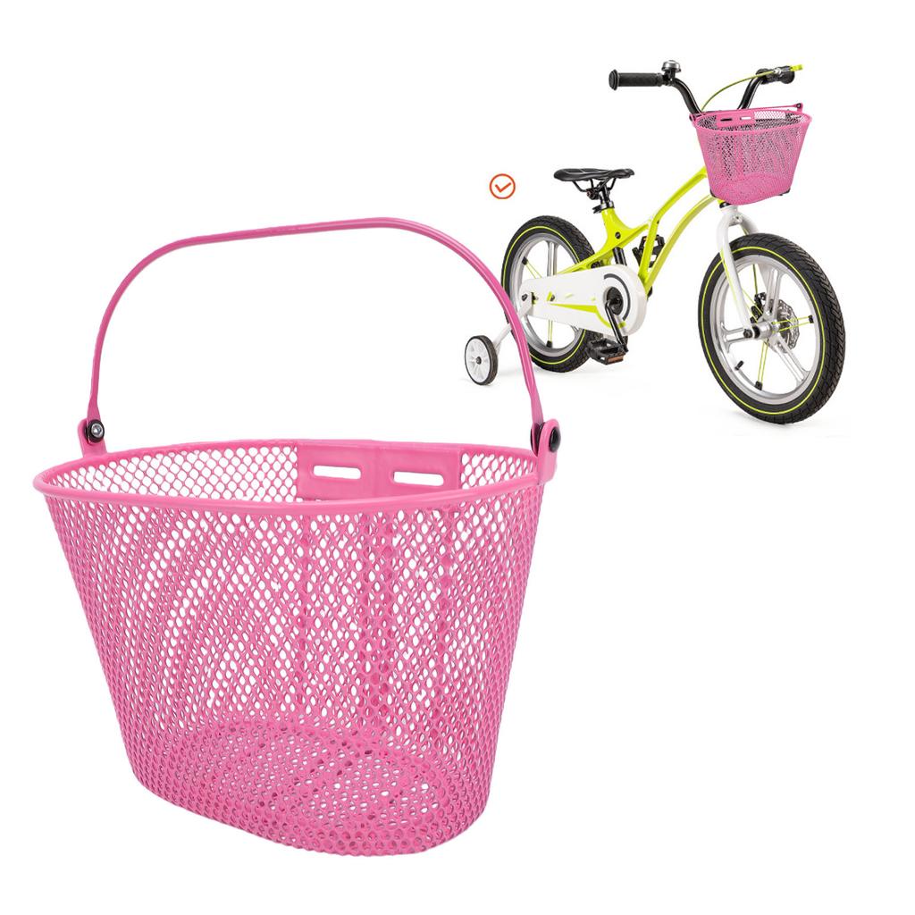 Kids Bike Basket with Handle for Boys Girls Front Cycling Basket for Most Tricycles Scooters