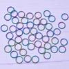 20pcs/Lot Rainbow Loop Jump Ring Split Ring Connectors Accessories For Necklace Bracelets Earrings DIY Supplies Jewelry Findings