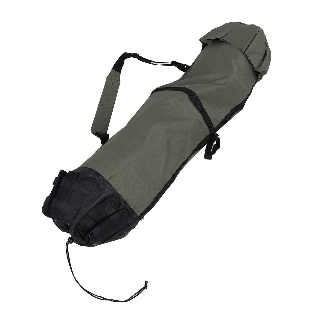 Fishing Pole Bag Cylinder Shape 600D Oxford Cloth Water Resistant Shockproof Portable Fishing Rod