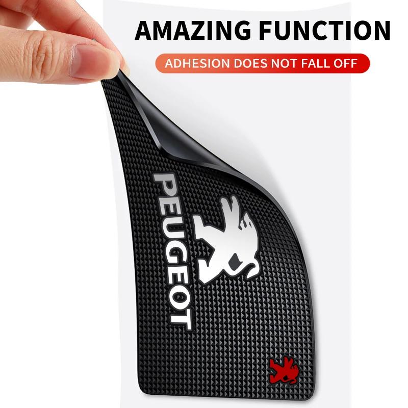 1pcs PVC Car Styling Anti-Slip Mat Silicone Dashboard Non-Slip Pad For Peugeot 206 207 307 3008 2008 308 407 408 508 301 208 RCZ