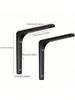 2Pcs Heavy-Duty Iron L-Shaped Shelf Brackets Right Angle Corner Supports for Wall Mounted Furniture Bracket Support Hardware