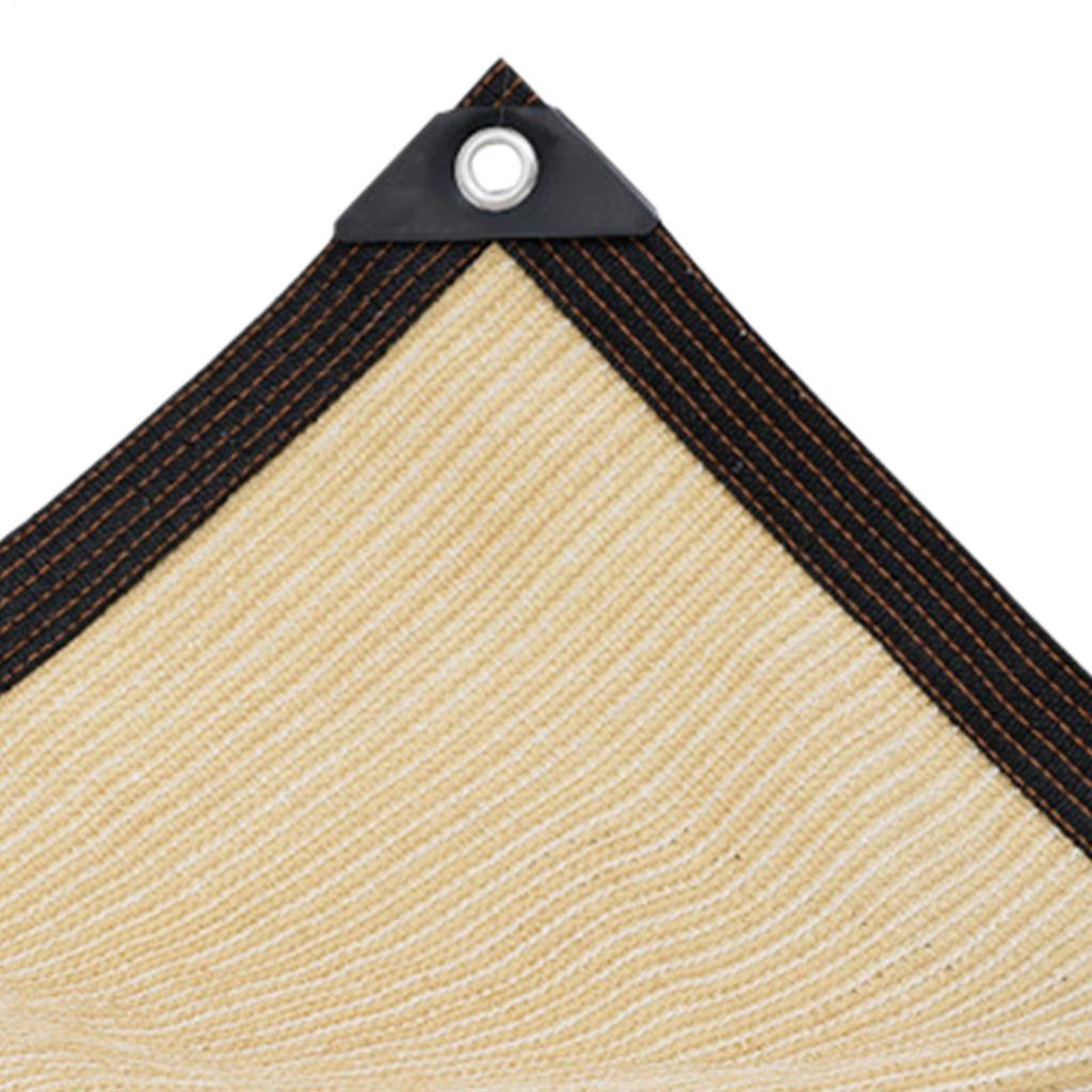 Sun Shade Sail UV Protection Beige Shading Net UV Protection Plant Shed Outdoor Sunshademesh Sunscreen Shading Tent Sun Shade