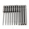 Torx Security Bit Set Screwdriver Drill Set 1/4 Inch Hex Shank 4 In Length S2 Steel Torx Screwdriver Bit Set 11/12pcs Torx Head