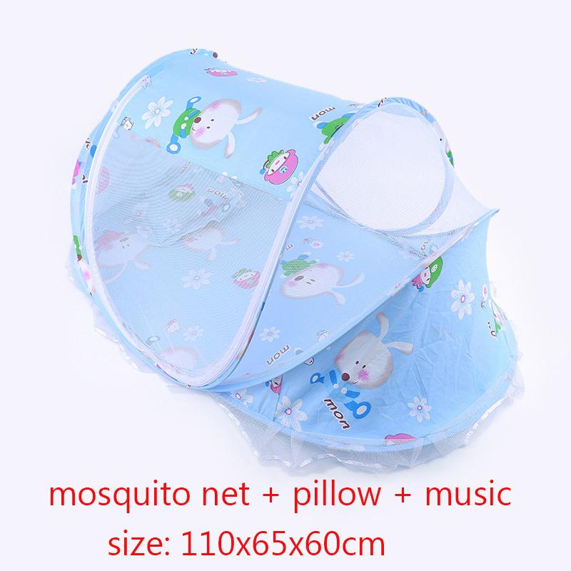Baby Bed Mosquito Net Baby Bed Crib Folding Net Mosquito Net Mattress Pillow Suit Newborn Cradle Mesh Tent Net Baby Bedding