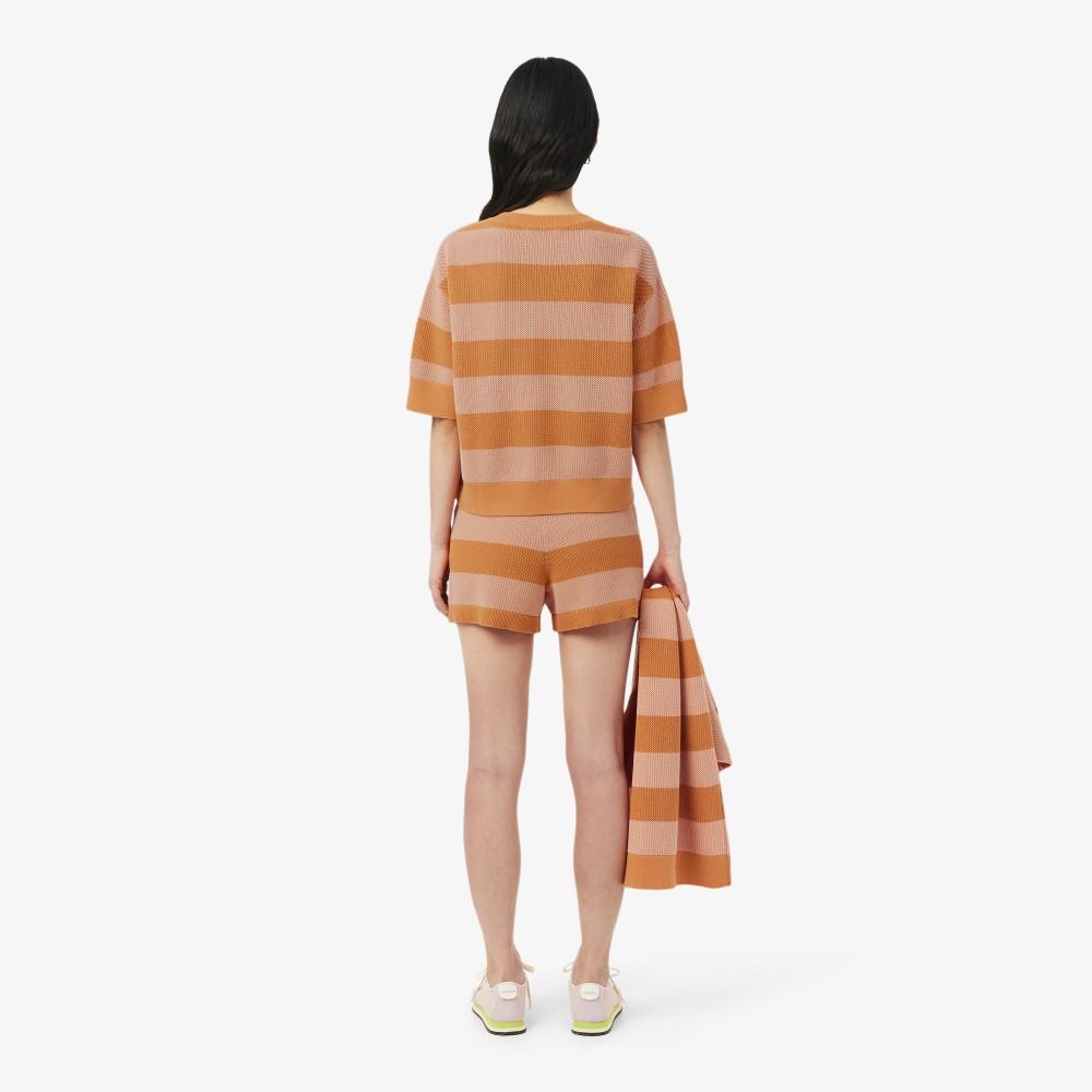 Lacoste Women's Bold Stripe Shorts GF9891-56G4IM