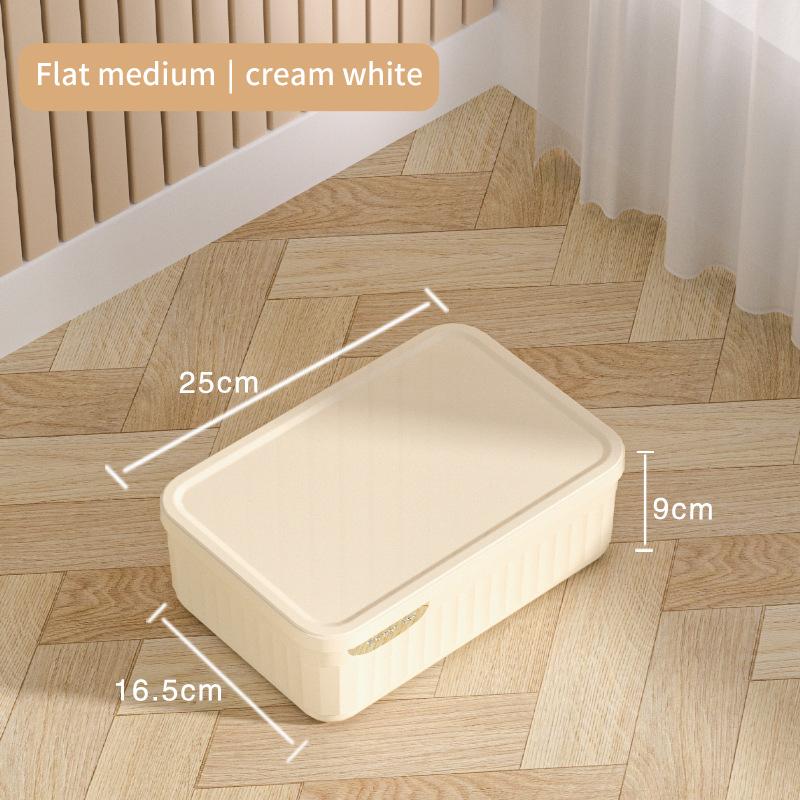 

Home Wardrobe Clothes Organizer Plastic Toy Storage Boxes for Bedroom Cabinets Drawers Cosmetic Makeup Doll Accessory Container