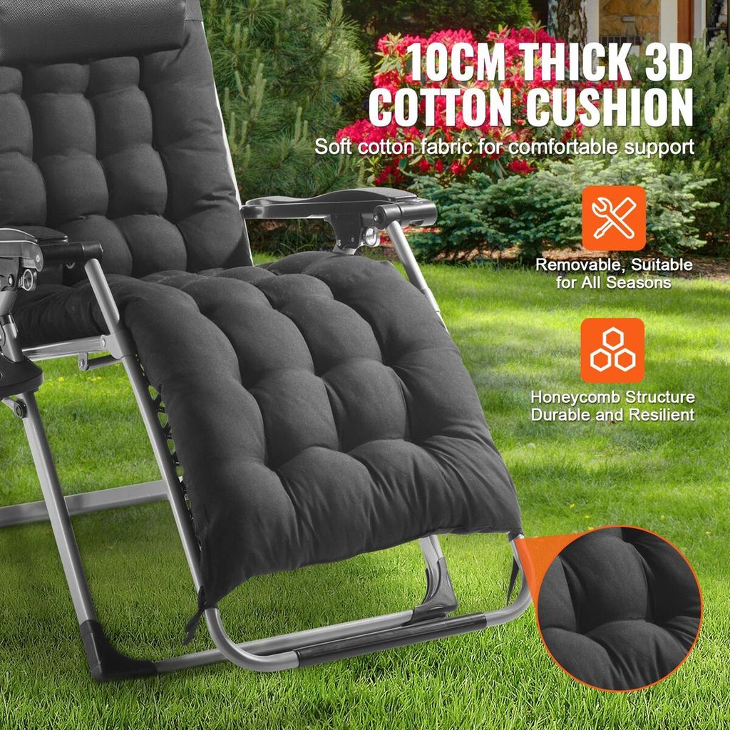 Zero Gravity Chair 26" Zero Gravity Recliner Lounge Chair Indoor & Outdoor