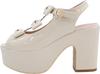 Yosuke Women's Ivory Sandals, Sizes 4450047, Sizes 24.0cm-24.5cm