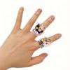 1 Anillo Acrílico de Miembro de Kpop Stray Kids Lindo Kawaii Chibi Cara de Anime Cabeza Grande, Merchandising SKZ Regalo para STAY