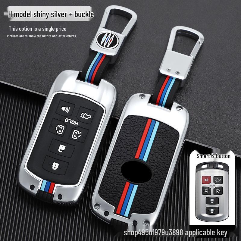 High-Grade Zinc Alloy Key Case for Imported Sienna - Durable, Stylish Buckle Design for Men