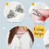 4 Stück Vintage Pullover-Clips mit rutschfestem Griff - Perfekt für Schals, Strickjacken & Hemdkragen Reißverschlüsse zum Nähen Großhandel Pullover-Schal-Clips