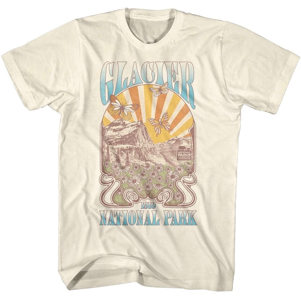 Glacier Butterfly Sunrise Men T Shirt M