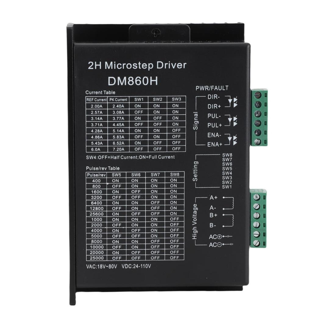 Stepper Control Industrial Automation Stepper Motor Drive 2-Phase Optical Isolation Input NEMA23 NEMA34 DM860H