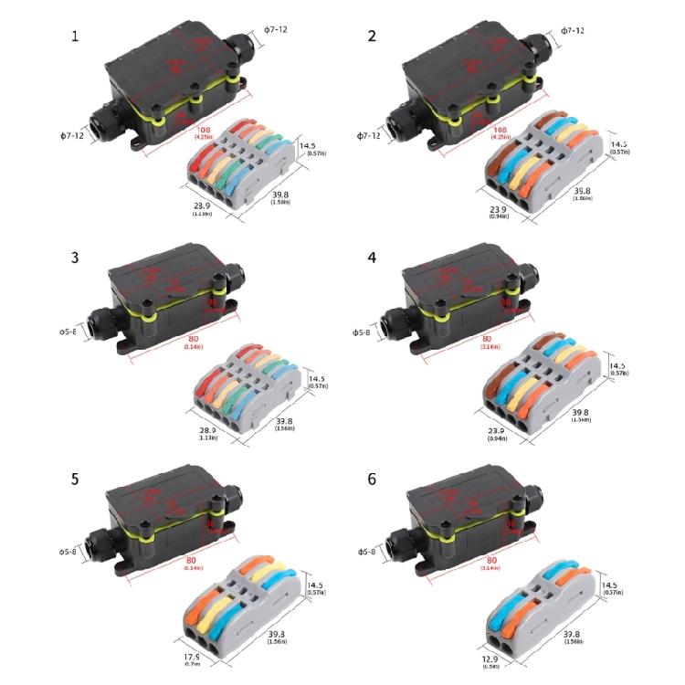 MultiCores Waterproof Joint Cable Connector For Photovoltaic Systems And Underground Lighting Installations Projects