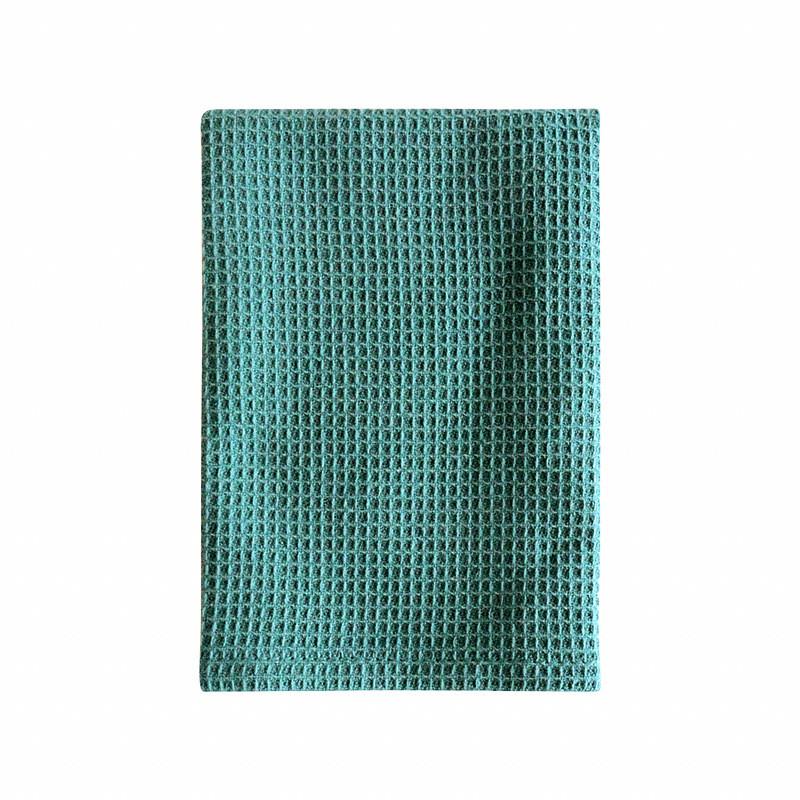 35x35cm Square Waffle Dish Towel Household Kitchen Plain Cotton Thickened Cleaning Cloth Absorbent Dishcloth