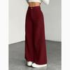 Pantalones de Pierna Ancha de Cintura Alta para Mujer - Pantalones Casuales con Textura de Pana, Comodidad para Todas las Estaciones, Pantalones de Pana