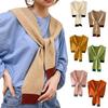 Damen-Strickschal, Patchwork-Farbe, weich geknotetes Design, vielseitiger Schal mit weicher Textur, warmer Winterschal