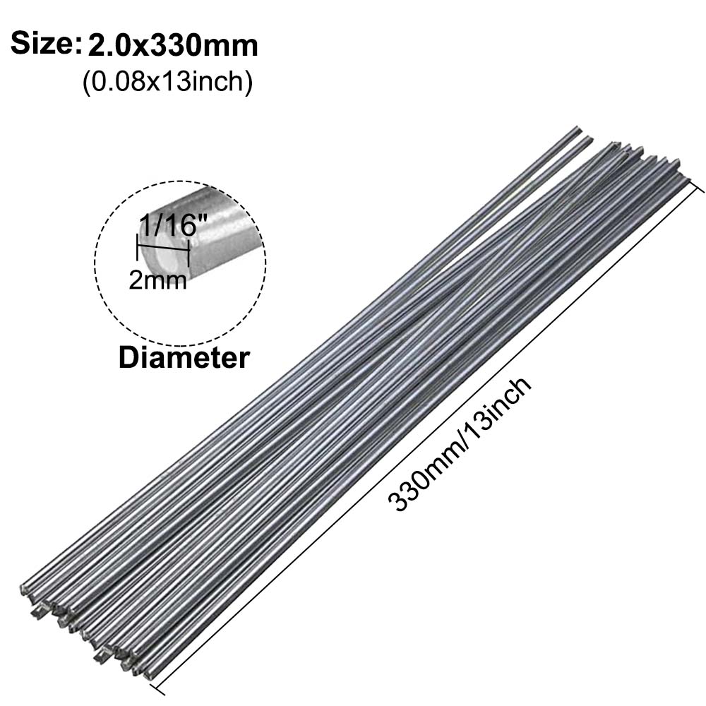 5-10Pcs Low Temperature Easy Melt Aluminum Universal Welding Rod Cored Wire Rod Solder No Need Solder Powder Weld Bar for Propane Torch