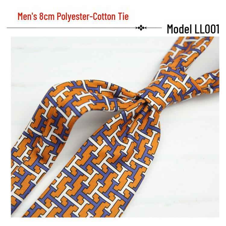 Men's Trendy 8CM Printed Tie: Business, Casual, Retro Fashion Accessory