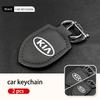 For KIA Fashion Leather Car Keychain Retro Style Keyrings Accessories Cerato Proceed Venga Stonic Picanto Sorento Stinger Mewf00