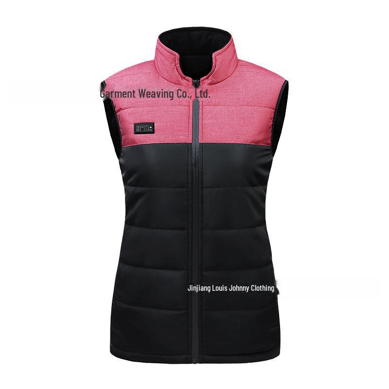 Vestă încălzită USB cu control dublu cu 17 zone - stil cuplu, temperatură constantă