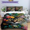 3pcs Floral Cat Artwork Duvet Cover Set -Includes 1 Duvet Cover and 2 Pillowcases, No Quilt Core, All-Season Home Decor  Yy251111182