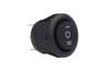 Switch Black Round 12V 230V BU03 AMIO-03614