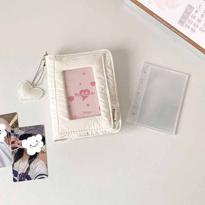 Ins Style Simple Loose-Leaf Photo Album M5 Portable Mini Three-Inch Polaroid Storage Book Detachable Card Binder Storage Bag