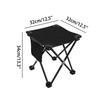 Outdoor Folding Chair With Carry Bag Portable Camping Lightable Folding Stool Fishing Durable Four Corner Small Maza