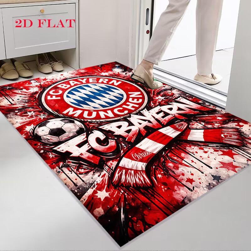 FCB logo Carpet Rug for Living Room Bedroom Home Sofa Decoration,Kids play Nonslip Floor Mat