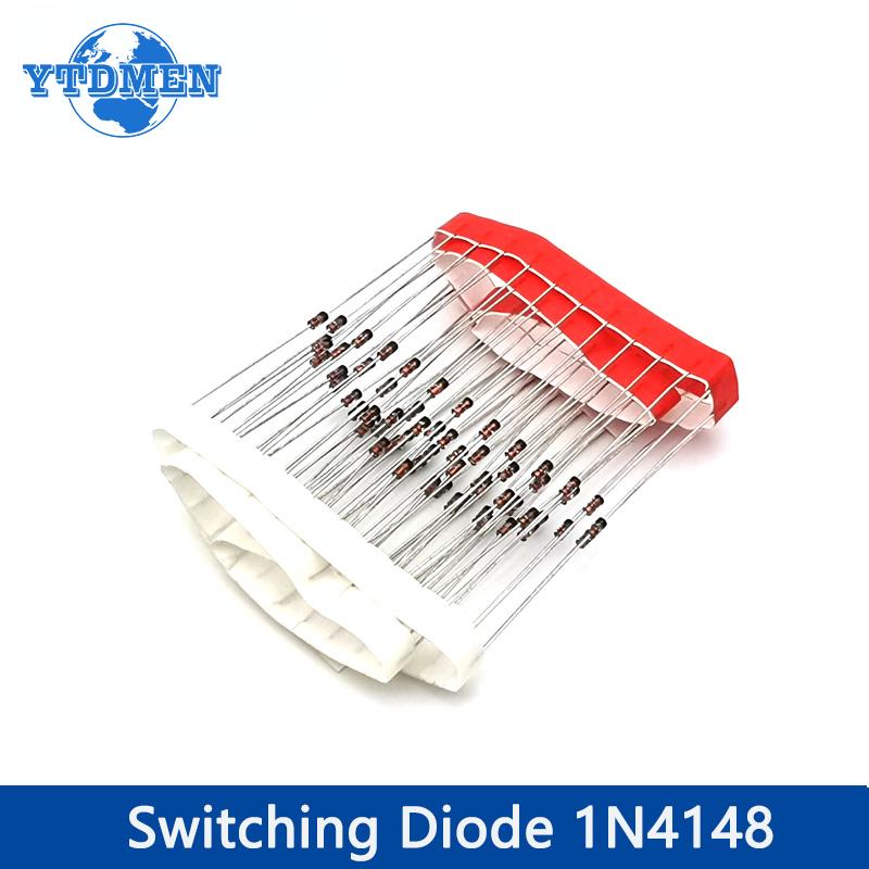 50/100 Stück IN4148 Schaltdiode 200mA 100V DO-35 Dioden-Kit